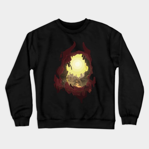 Doomed Earth :Doom Eternal Crewneck Sweatshirt by Vertei